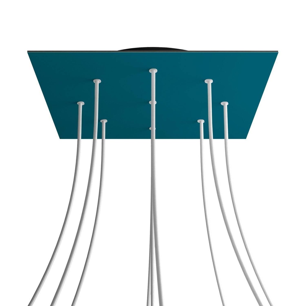 [8050997071189] XXL Rose-One square rosette, 400 mm with 9 holes and 4 side holes