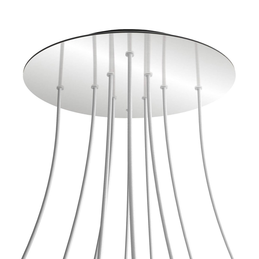 Rose-One XXL rosette round, 400 mm diameter with 10 holes and 4 holes