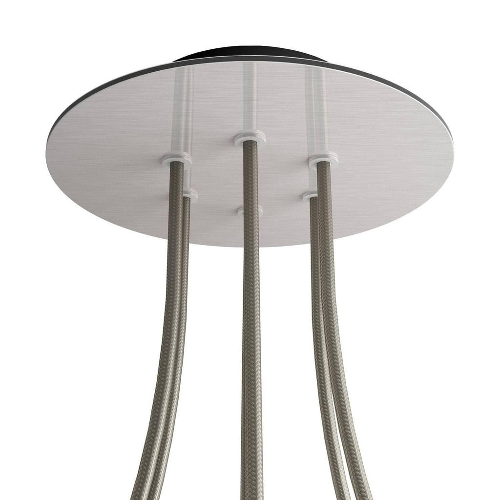 Rose-One round rosette, diameter 200 mm with 6 holes and 4 side holes