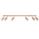 BERG 6 ceiling light in natural wood