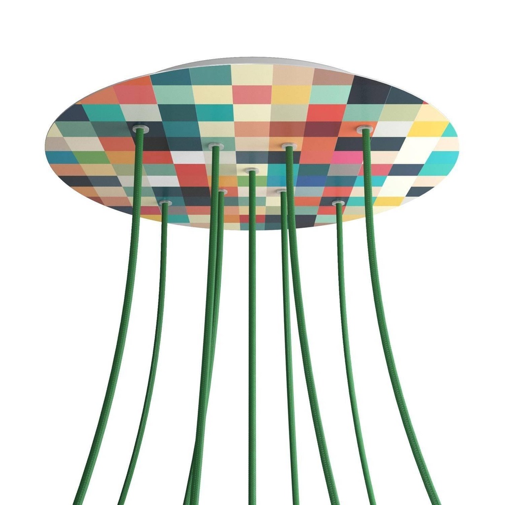 Rose-One XXL rosette round, diameter 400 mm with 9 X and 4 holes