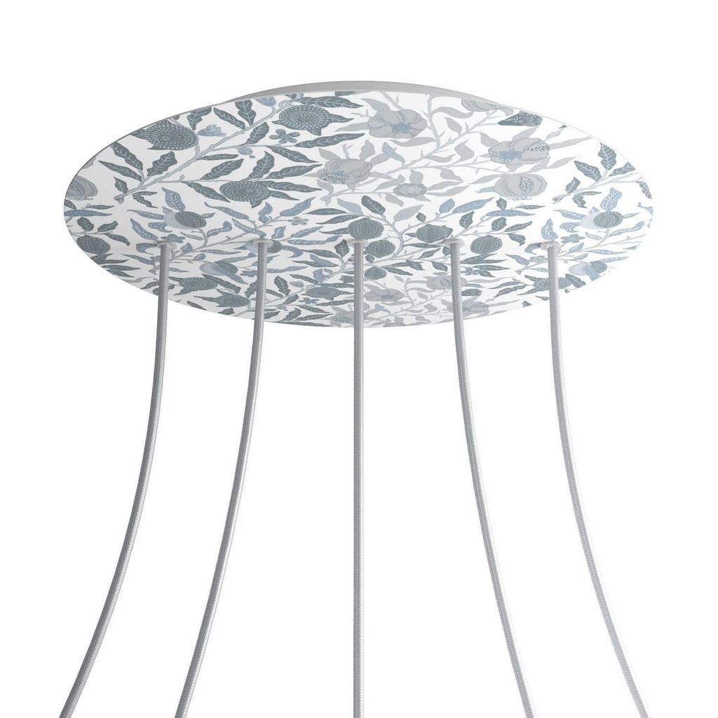 Rose-One XXL rosette round, diameter 400 mm with 5 holes in line and 4