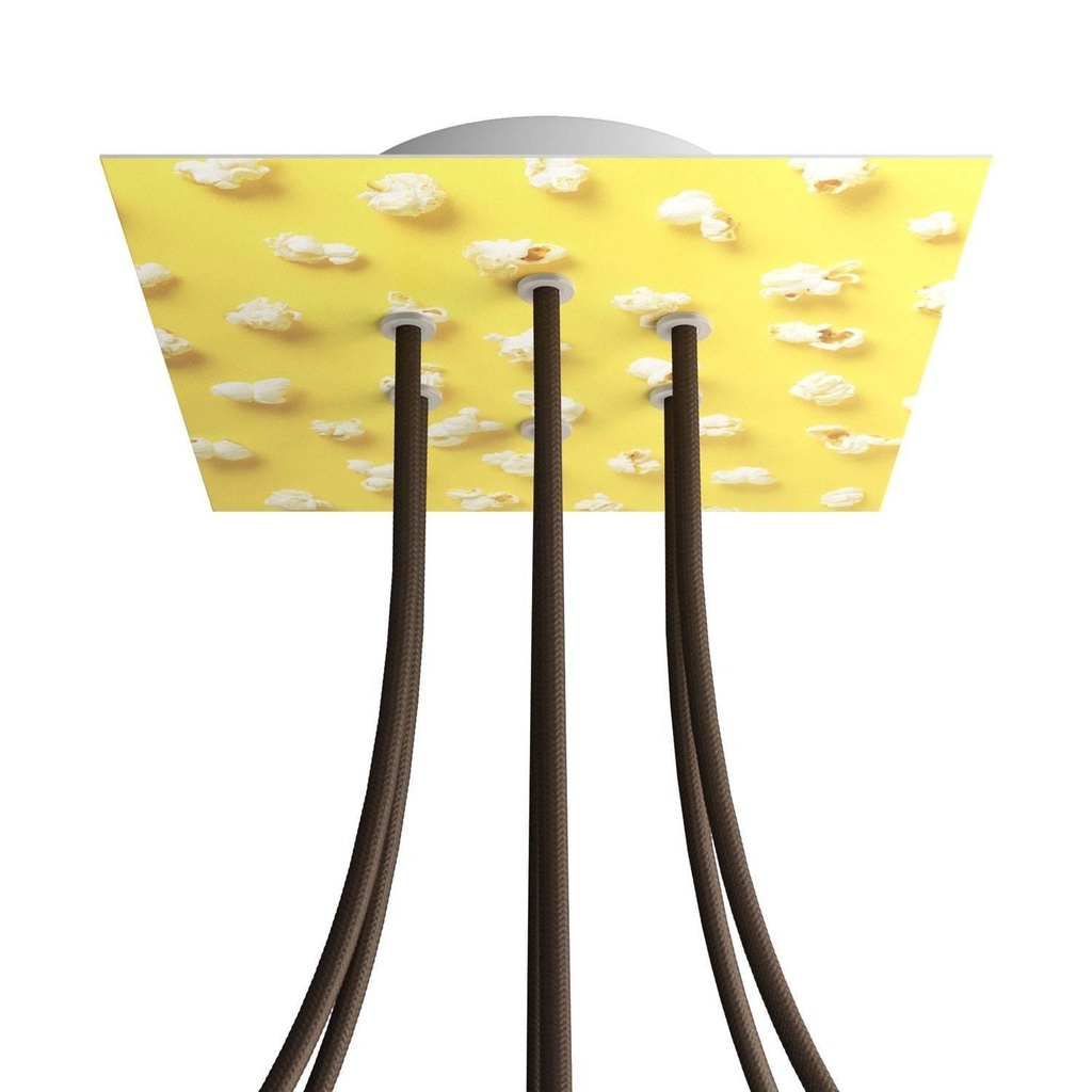 Rose-One square rosette, 200 mm with 6 holes and 4 side holes - PROMO