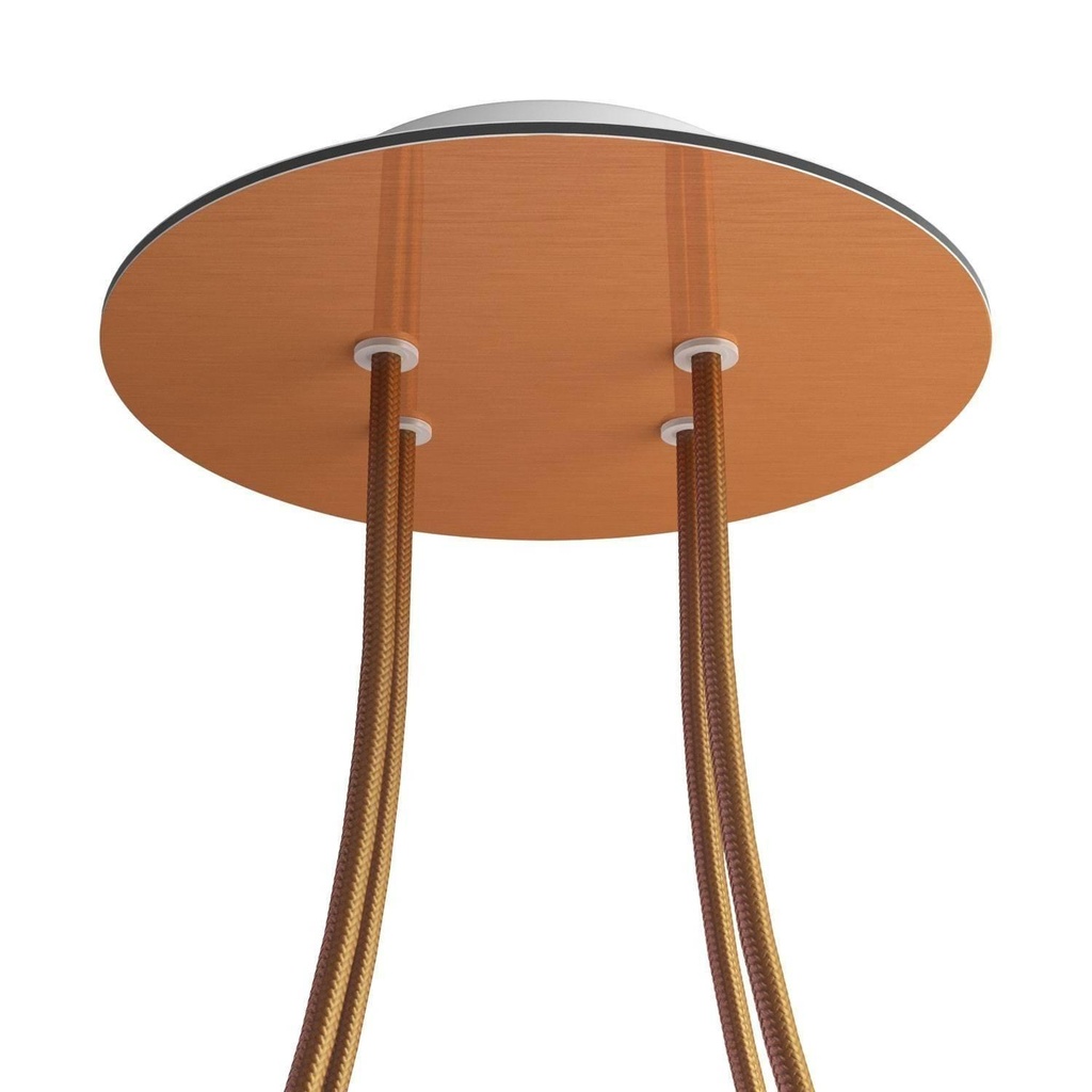 Rose-One rosette round, diameter 200 mm with 4 holes and 4 side holes