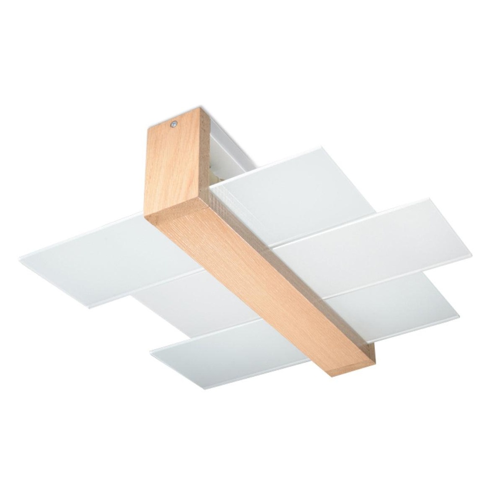 [SL.0076] Plafonnier en bois naturel FENIKS 2