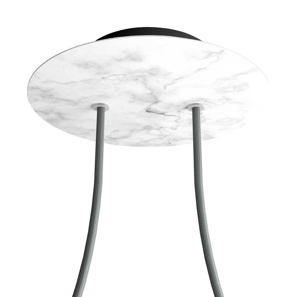 Rose-One rosette round, diameter 200 mm with 2 holes and 4 side holes