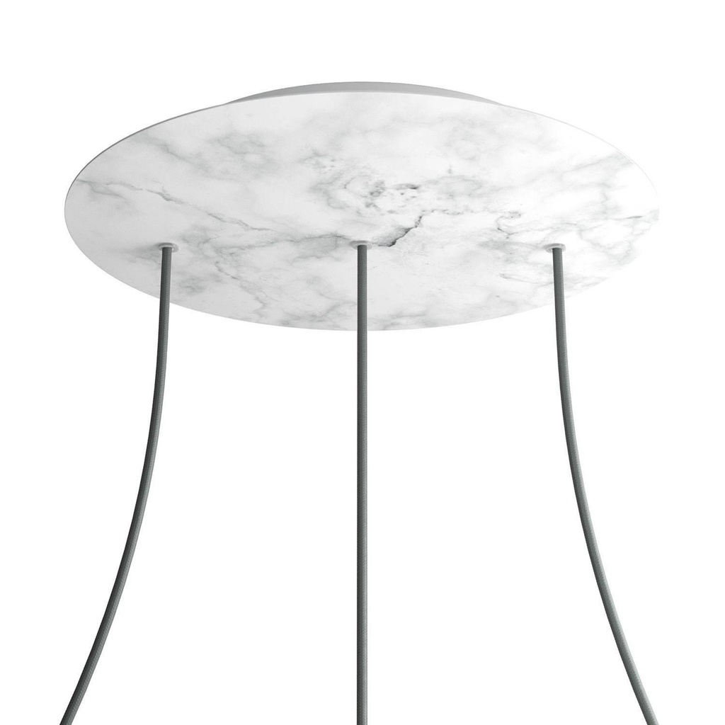 Rose-One XXL rosette round, diameter 400 mm with 3 holes in line and 4