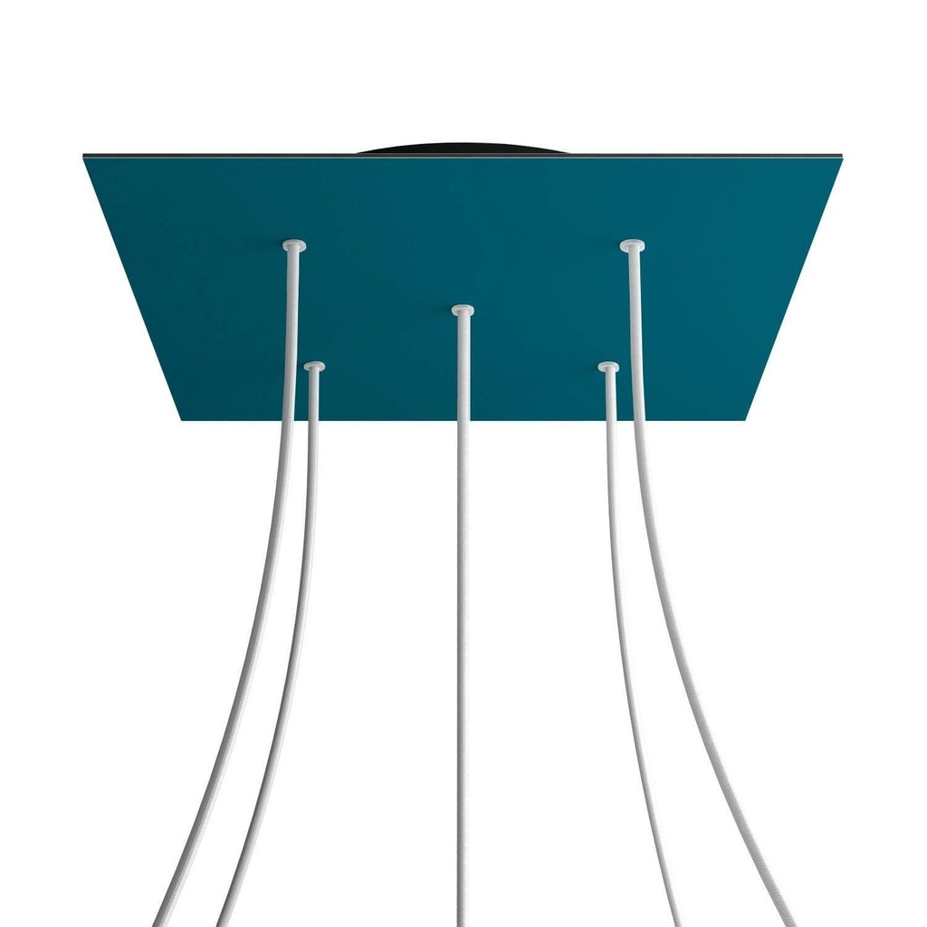 [8050997071158] XXL Rose-One square rosette, 400 mm with 5 holes and 4 side holes