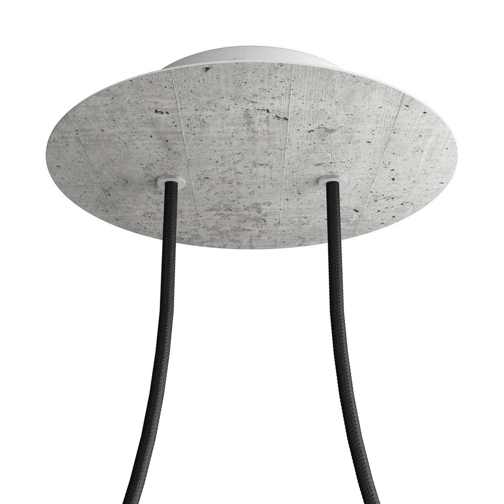 Rose-One rosette round, diameter 200 mm with 2 holes and 4 side holes