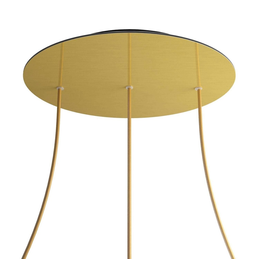 Rose-One XXL rosette round, diameter 400 mm with 3 holes in line and 4