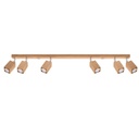 KEKE 6 oak ceiling light