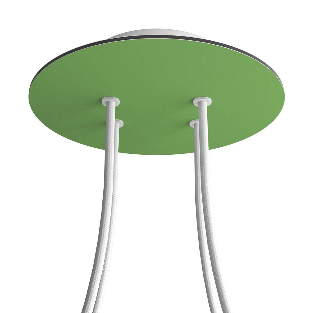 Rose-One rosette round, diameter 200 mm with 4 holes and 4 side holes