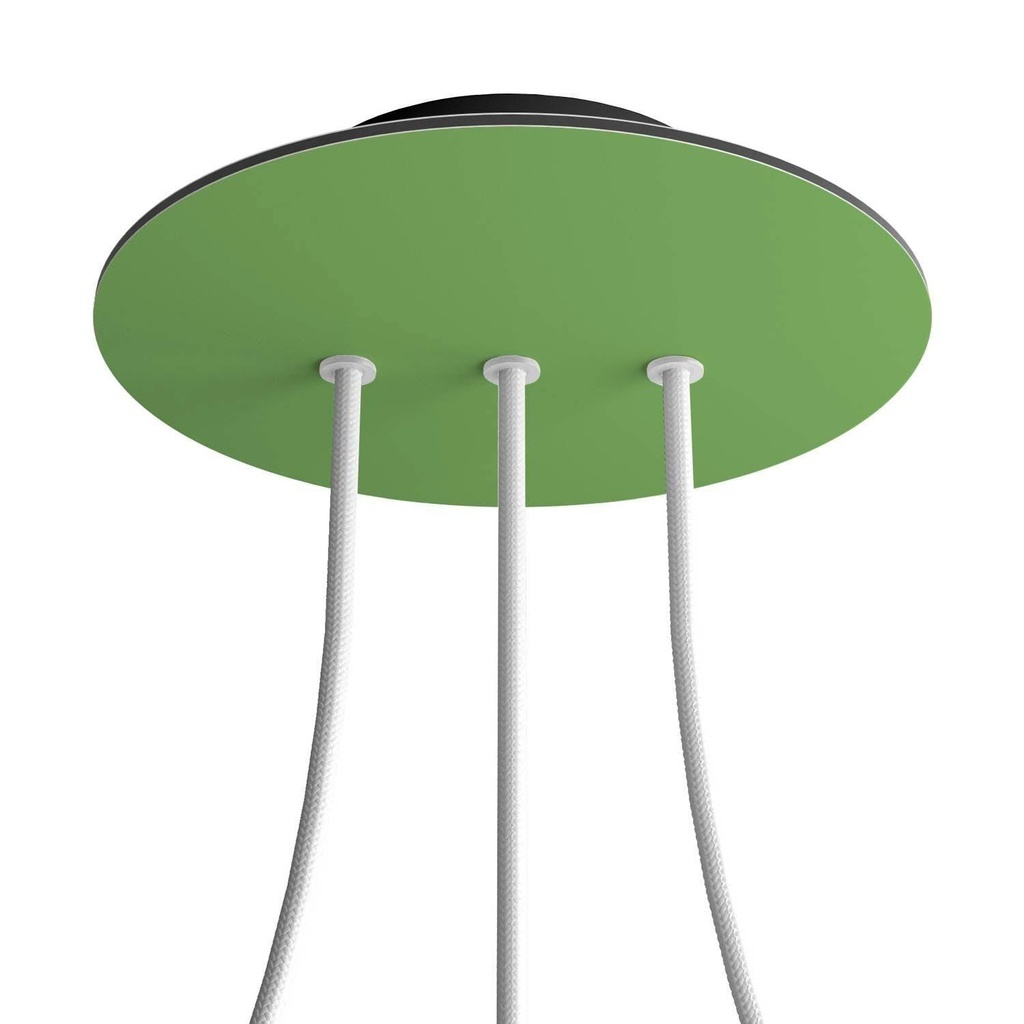 Rose-One round rosette, diameter 200 mm with 3 holes in line and 4