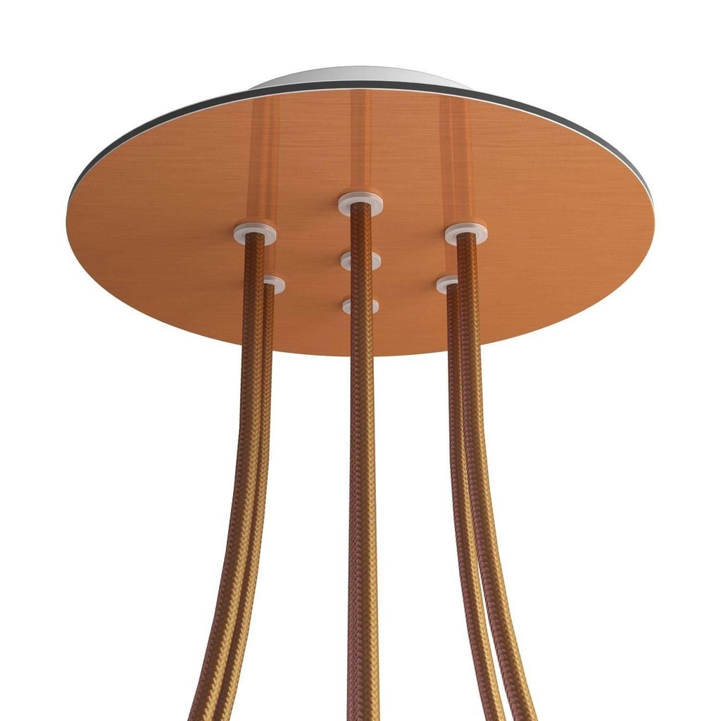 Rose-One round rosette, diameter 200 mm with 7 holes and 4 side holes