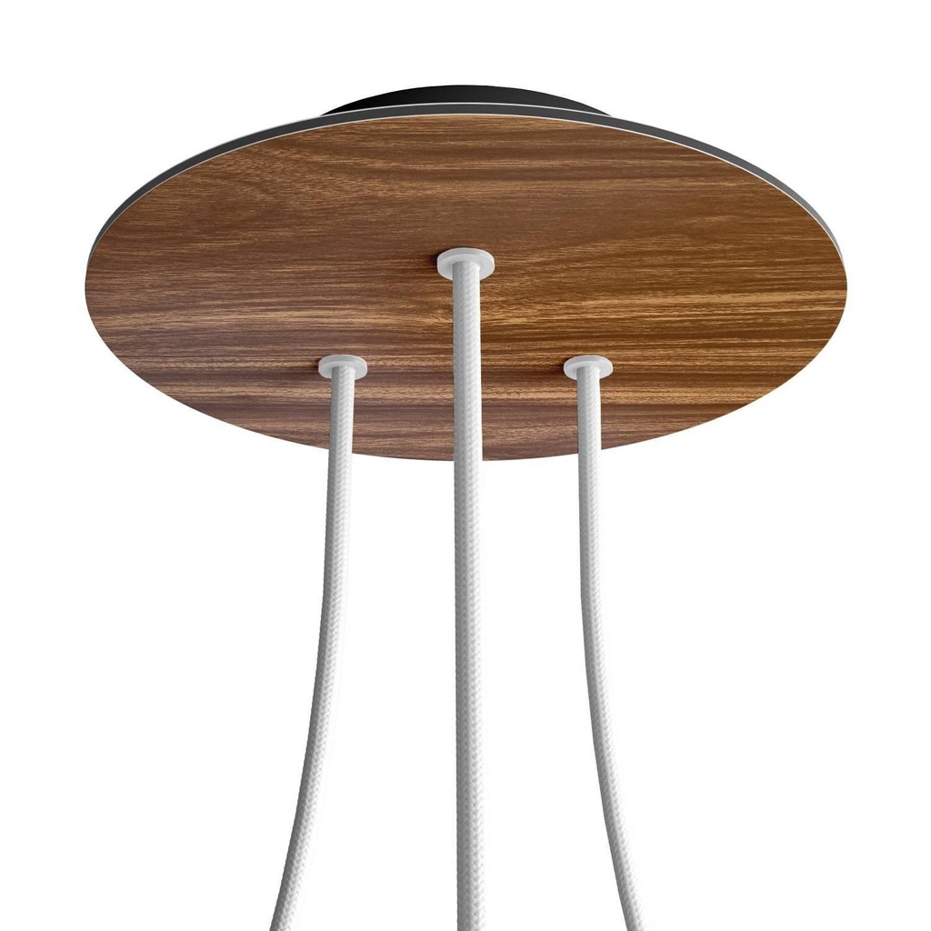 Rose-One round rosette, diameter 200 mm with 3 holes and 4 side holes