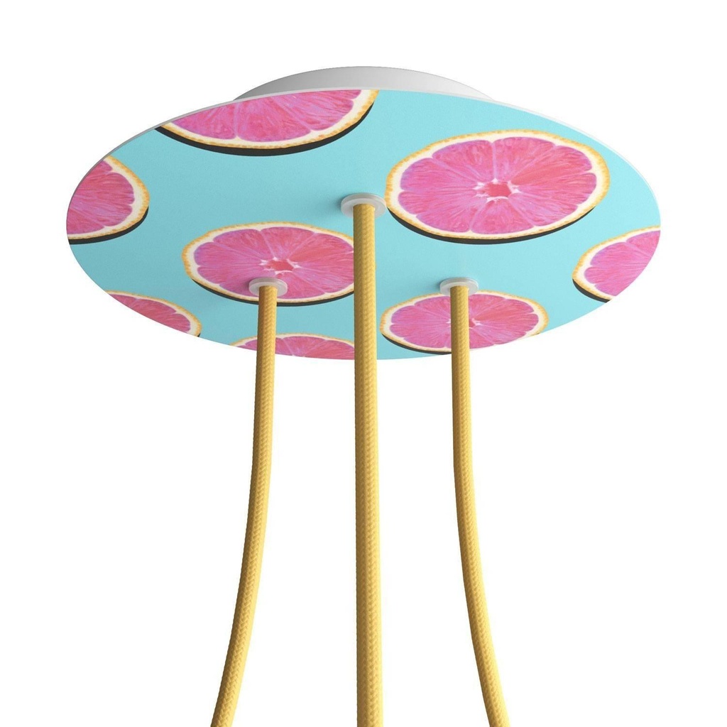 Rose-One round rosette, diameter 200 mm with 3 holes and 4 holes