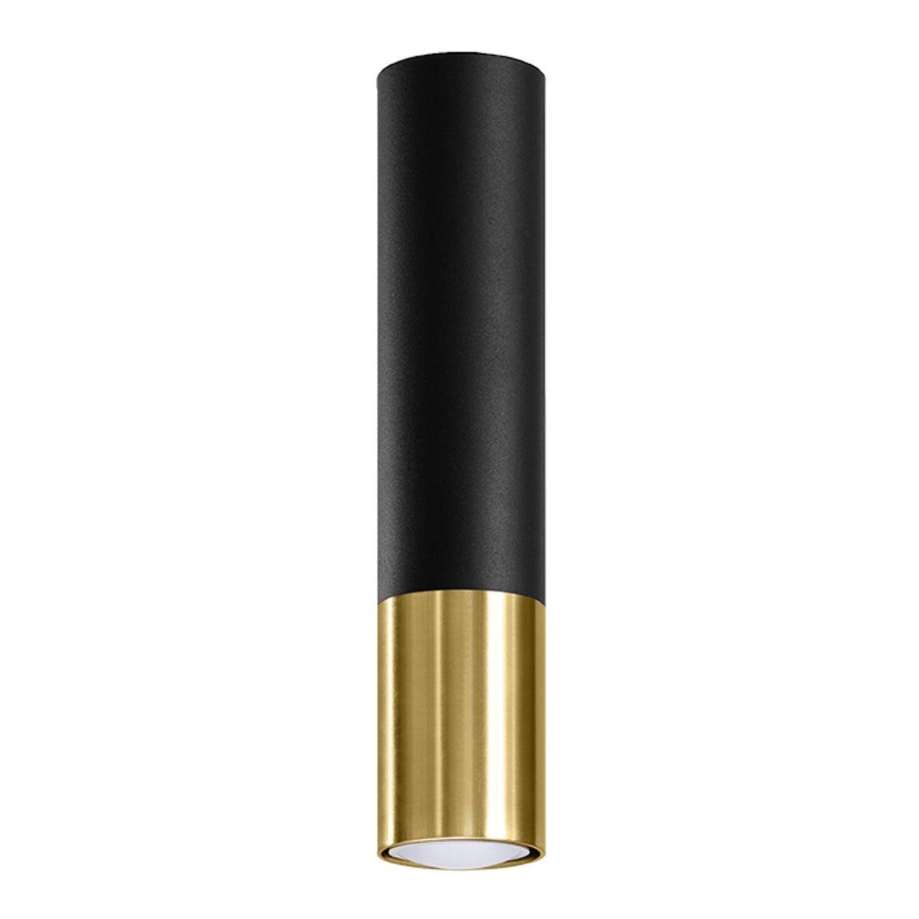 [SL.0951] LOOPEZ Deckenleuchte schwarz/gold