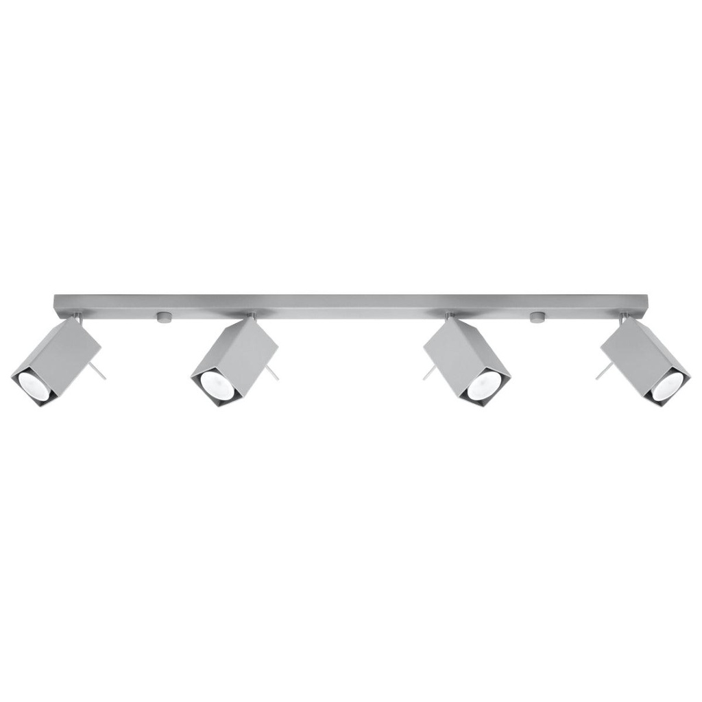 [SL.0461] Plafonnier MERIDA 4L, gris