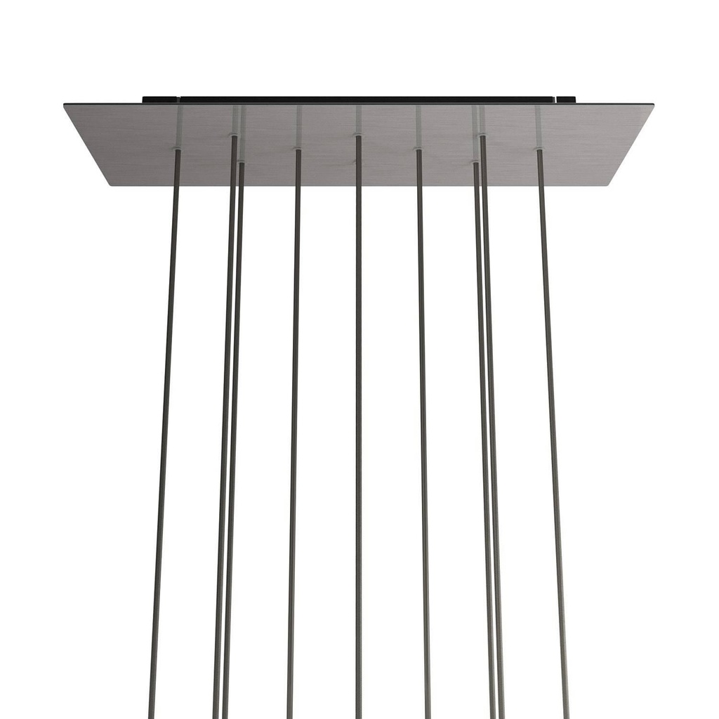 XXL Rose-One rectangular rosette with 10 holes and 6 side holes,