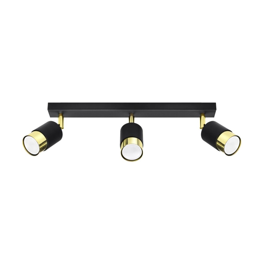 NERO 3 Deckenleuchte schwarz/gold