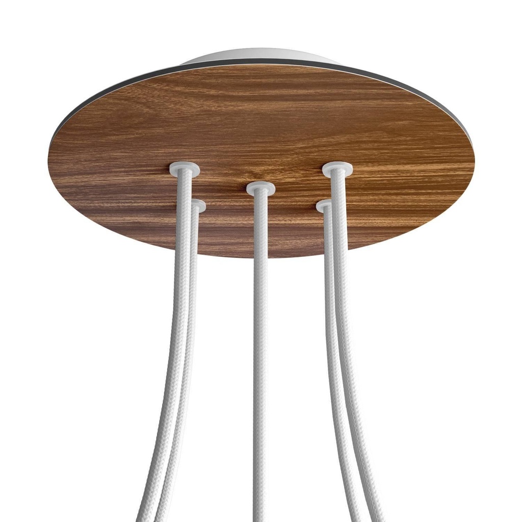 Rose-One rosette round, diameter 200 mm with 5 holes and 4 side holes