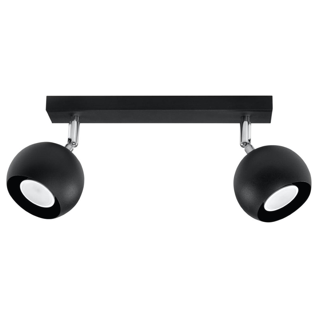 Plafonnier noir OCULAR 2