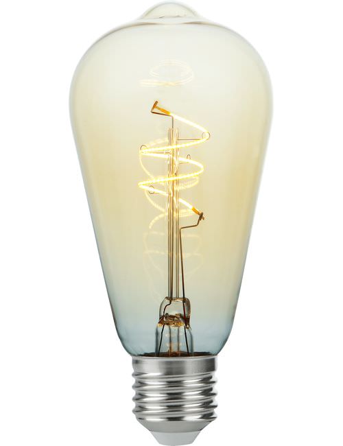 Ampoule LED E27 Rustika à filament fin et flexible, LS276447022