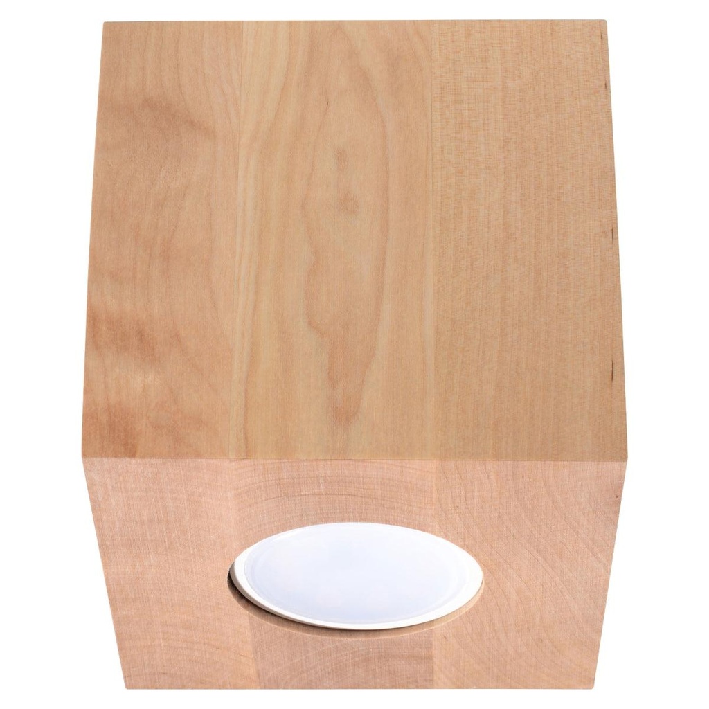 [SL.0493] Plafonnier QUAD en bois naturel