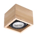Plafonnier QUATRO 1 en bois naturel