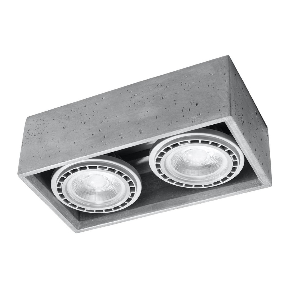 [SL.0884] Plafonnier en béton QUATRO 2