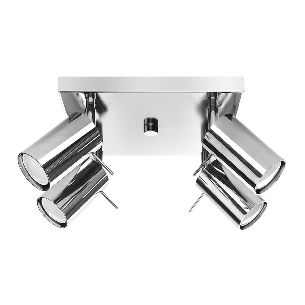 [SL.0730] RING 4 ceiling light chrome