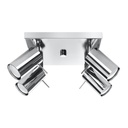 RING 4 ceiling light chrome