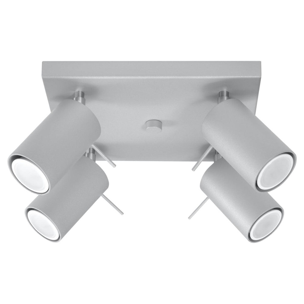 [SL.0452] RING 4 ceiling light grey