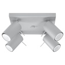 Plafonnier RING 4, gris
