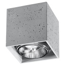 VALDE ceiling light in concrete