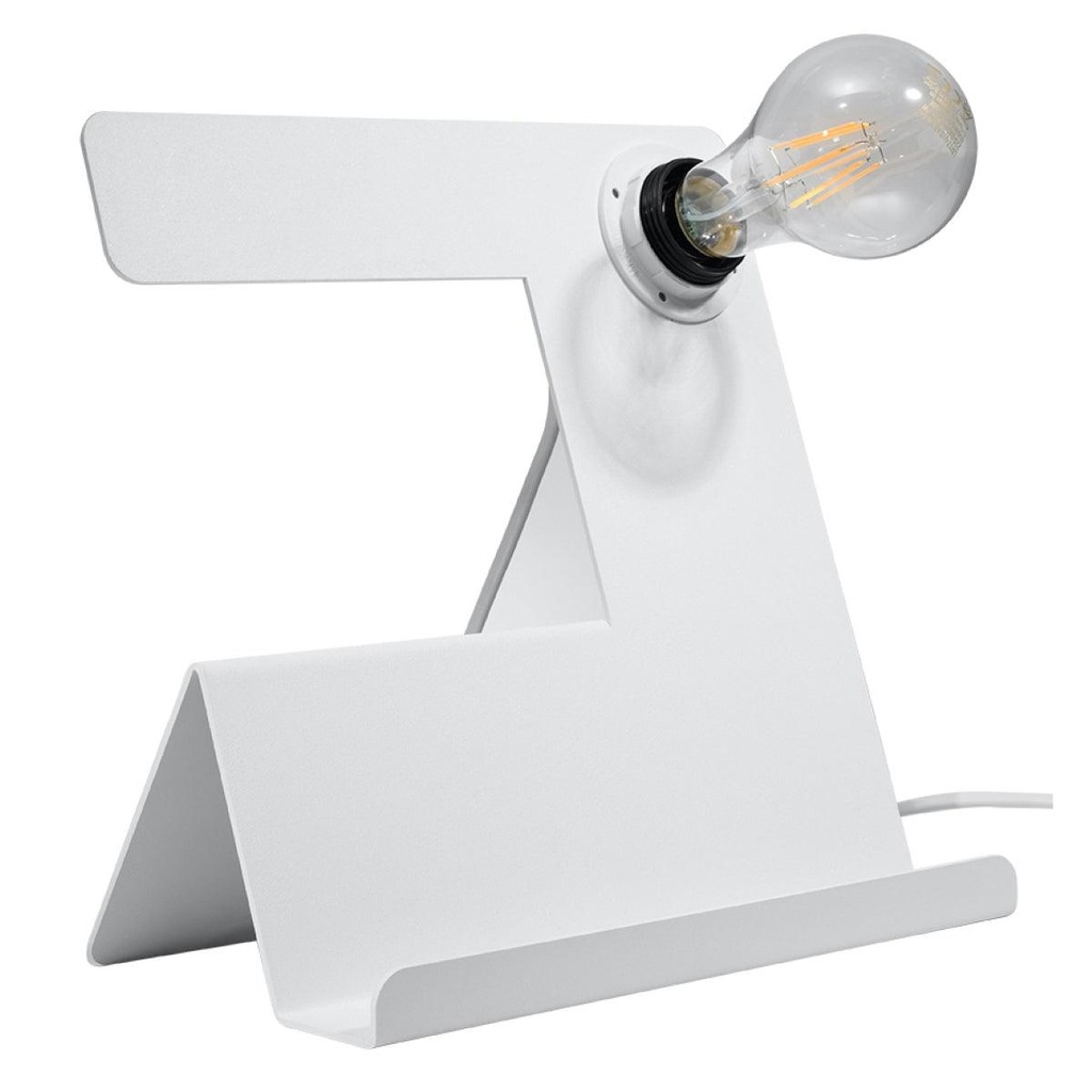 [SL.0668] Lampe de table blanche INCLINE