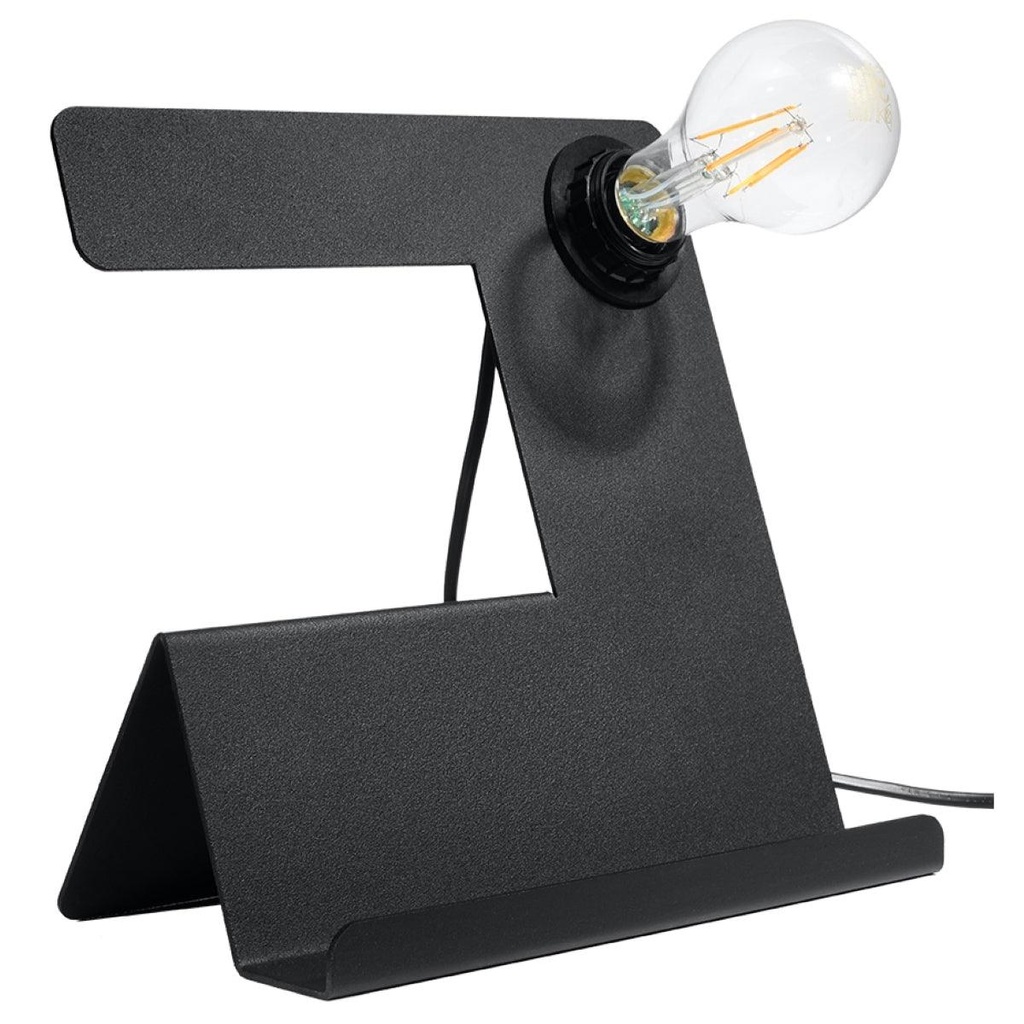 [SL.0669] INCLINE schwarze Tischleuchte