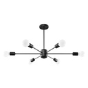 LANGO 6 black chandelier