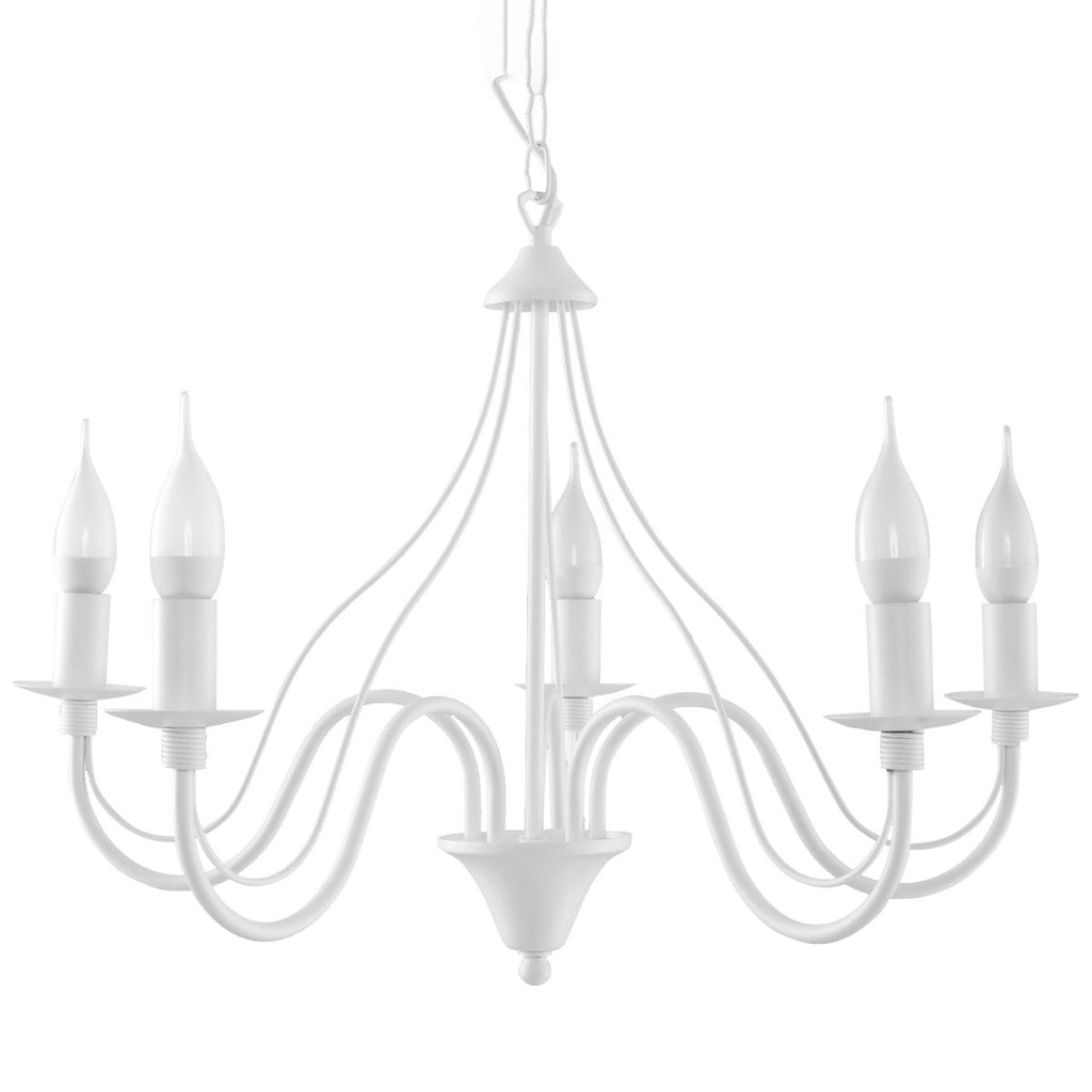 MINERWA 5 chandelier white