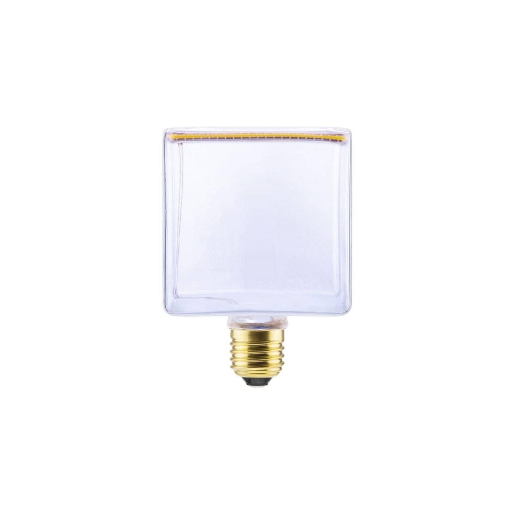 LED Cube Light Bulb Transparent Floating Line 4.5W 300Lm 2200K