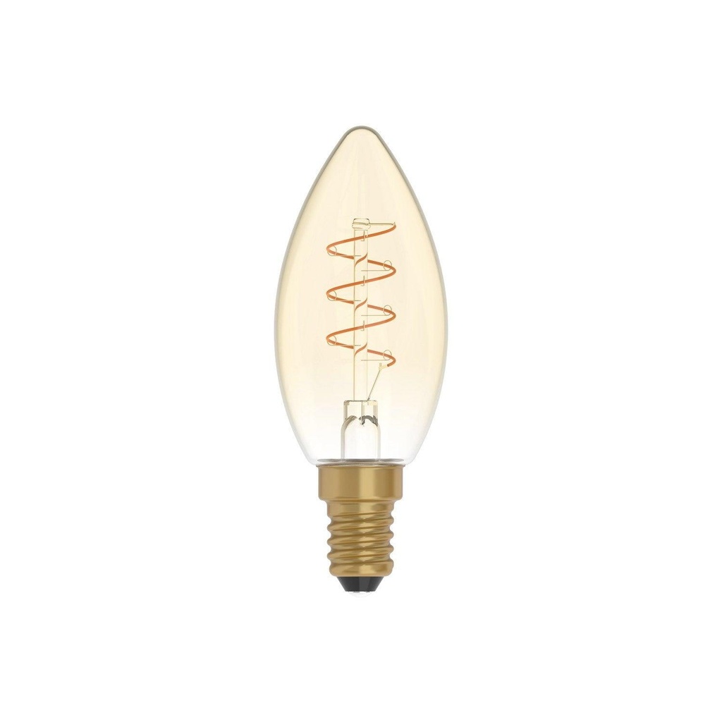 Golden LED bulb Carbon Line spiral filament Candle C35