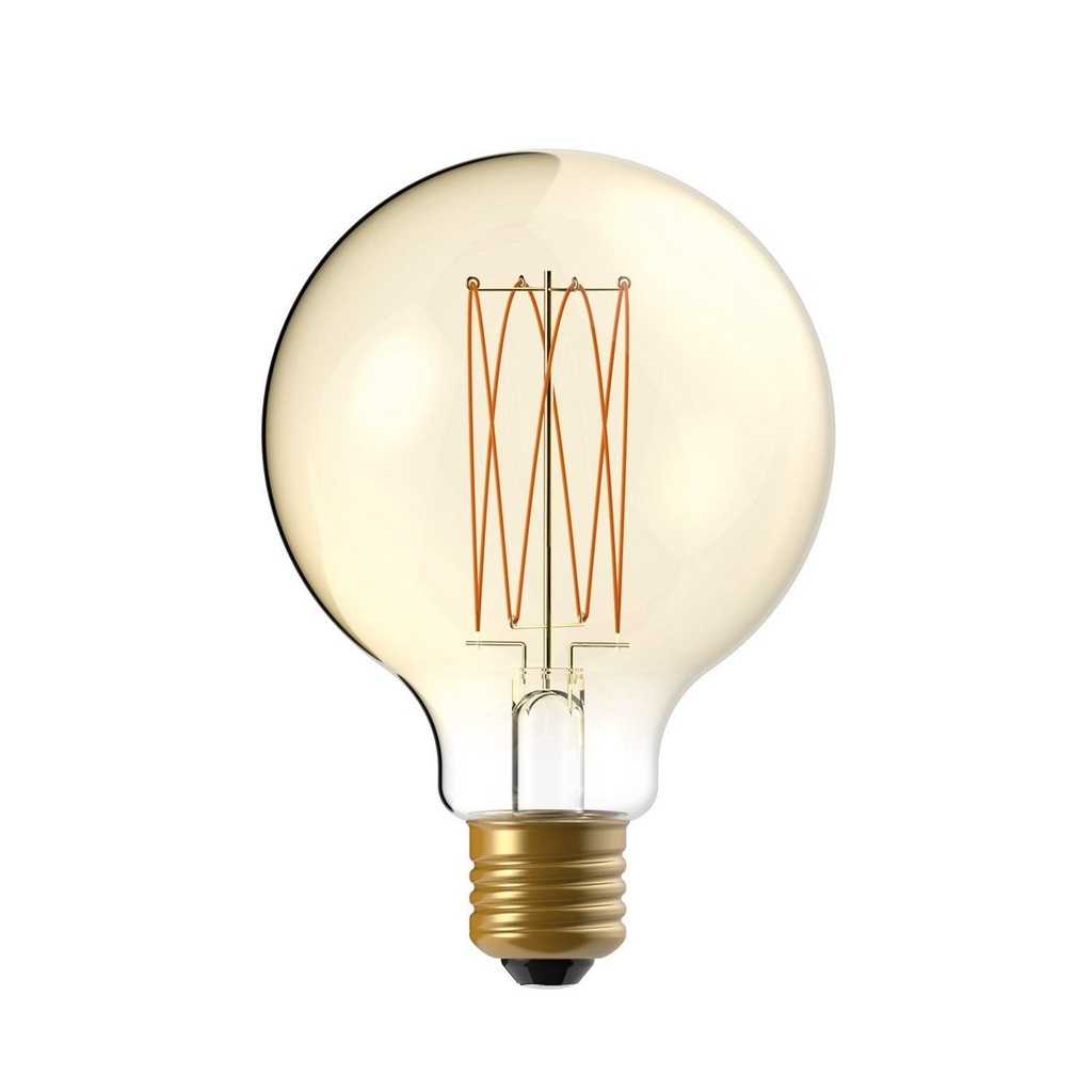 LED Bulb Golden Carbon Line Vertical Filament Globo G95 7W