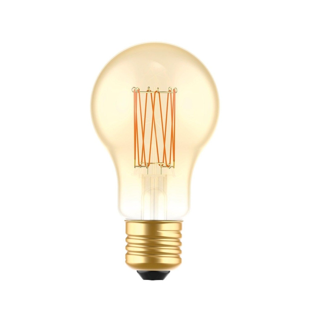 LED Bulb Golden Carbon Line Vertical Filament Drop A60 7W