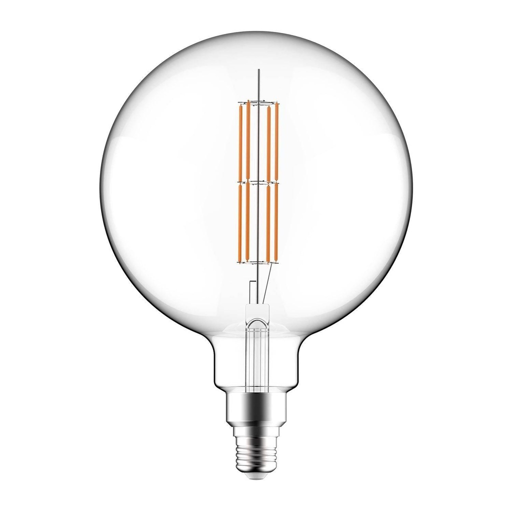 LED Bulb Transparent XXL Globo G200 Double Filament Straight 12W
