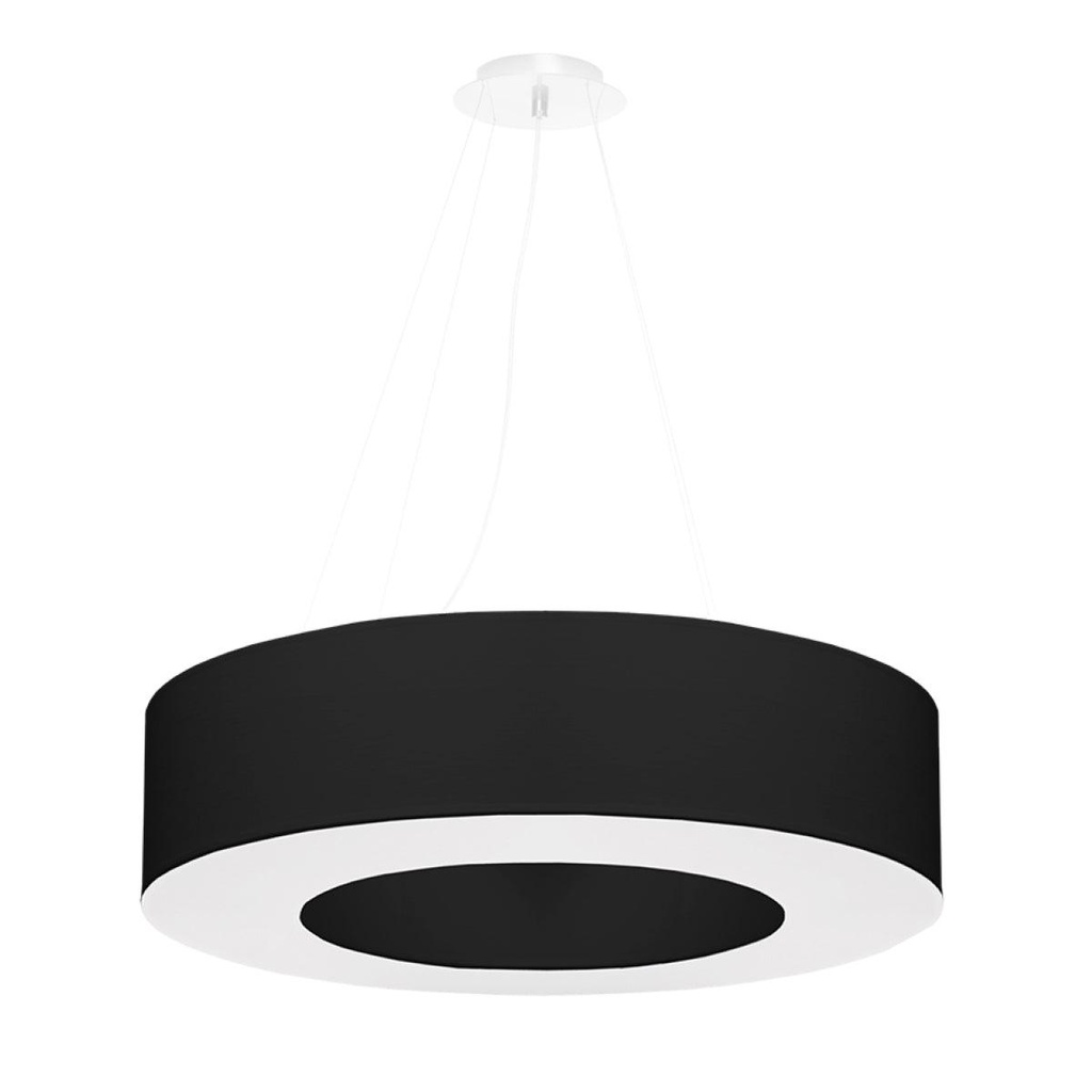 [SL.0752] SATURNO 70 schwarzer Kronleuchter
