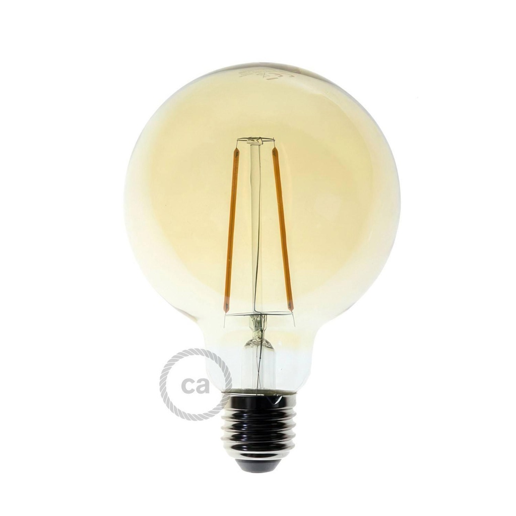 LED Bulb Golden Globe G95 Long Filament 4W 400Lm E27 2000K