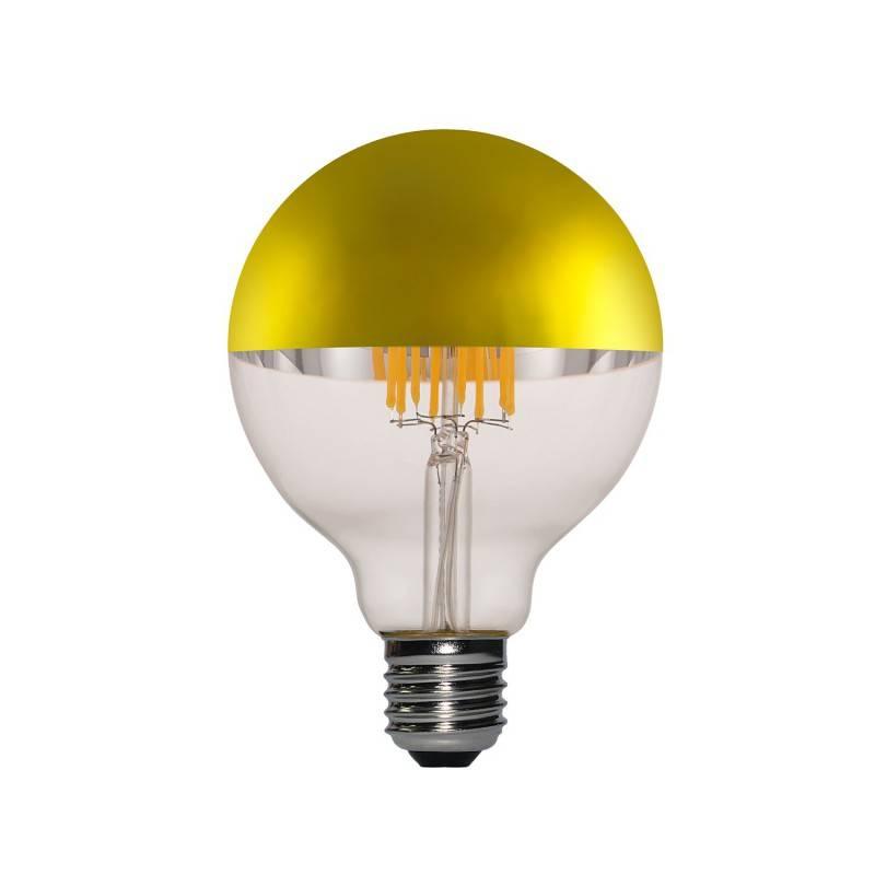 LED Half Sphere Bulb Gold Globe G95 730Lm E27 2700K Dimmable