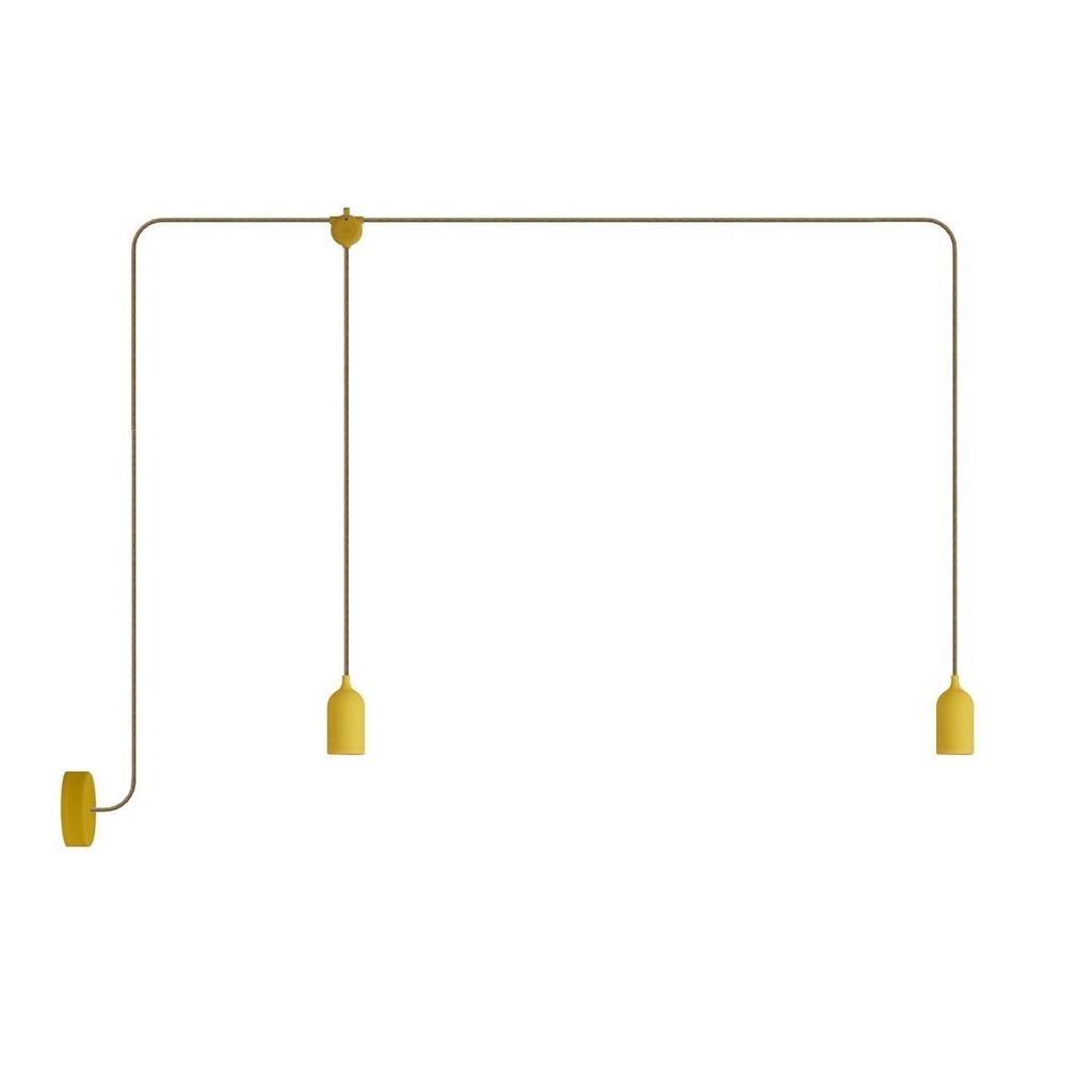 F-Snake EIVA IP65 2-lamp outdoor lamp with rosette