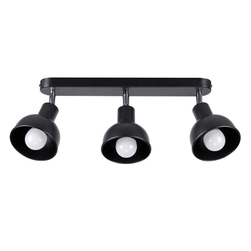 [SL.1318] ELBA 3 schwarze Deckenleuchte