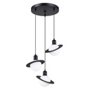 Lampe suspendue noire HYPERION 3P